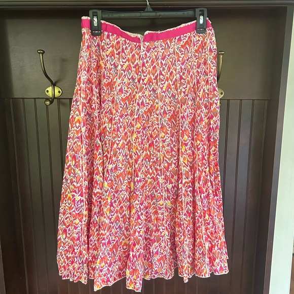 Y2K FOCUS LIFESTYLE Ikat Print Gathered Midi Skirt Indie Sleeze Boho Artsy Sz 10 - Picture 7 of 14